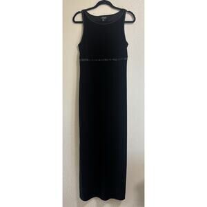 Velvet Maxi Dress Women’s Size M/L Black Evening Fairy Whimsigoth Formal Vintage